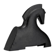 METAL HORSE DECOR , BLACK