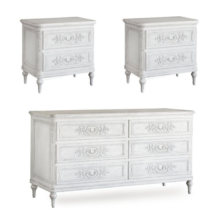 BRONTE NIGHTSTANDS AND DRESSER