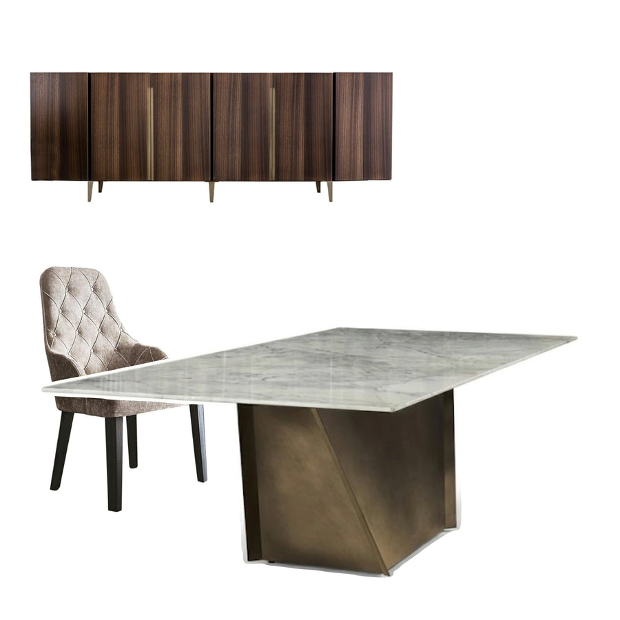 EROCLE DINING SET FOR 12 PERSONS