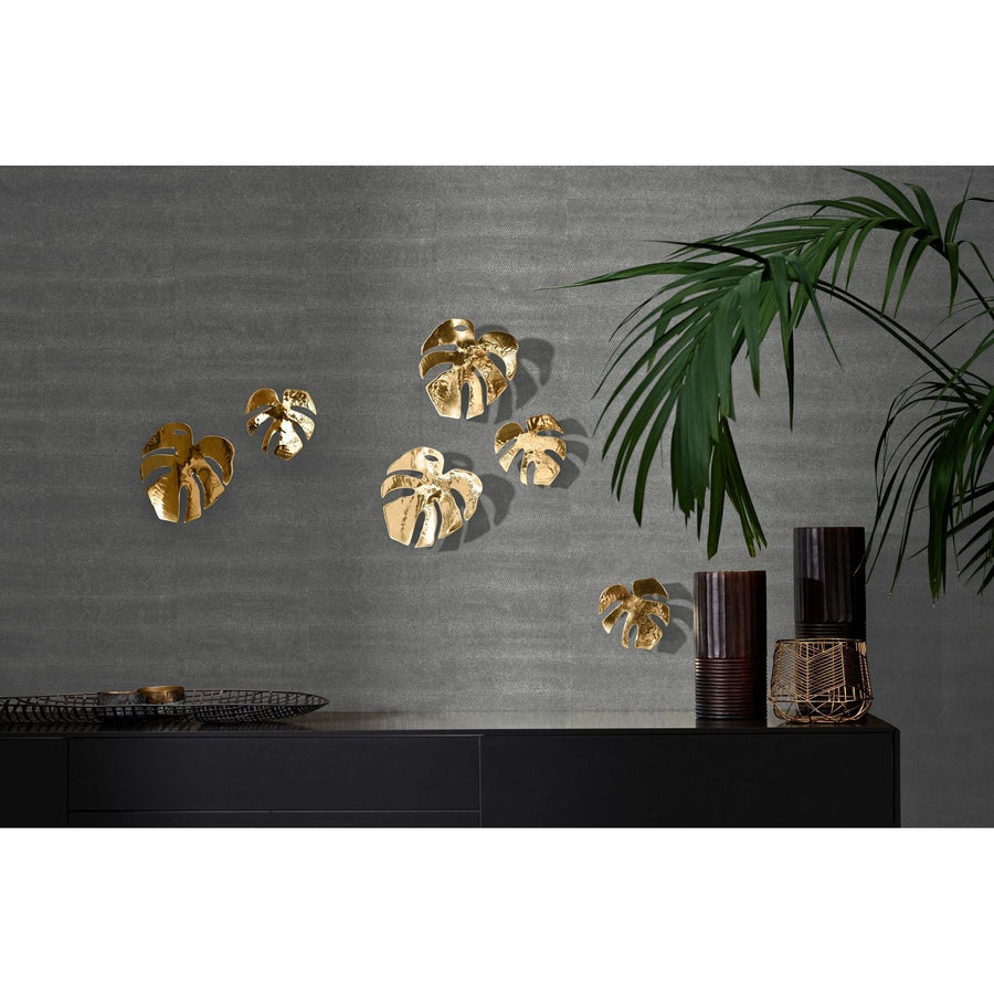 FINGER FILODRENDON WALL DECORATION, BRASS - SMALL SIZE