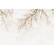 LARGE BLOSSOM TREE WALLPAPER, YELLOW CHINOISERIE NATURE FLOWERS WALL MURAL