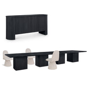 BELINDA BEECH WOOD DINING TABLE SET