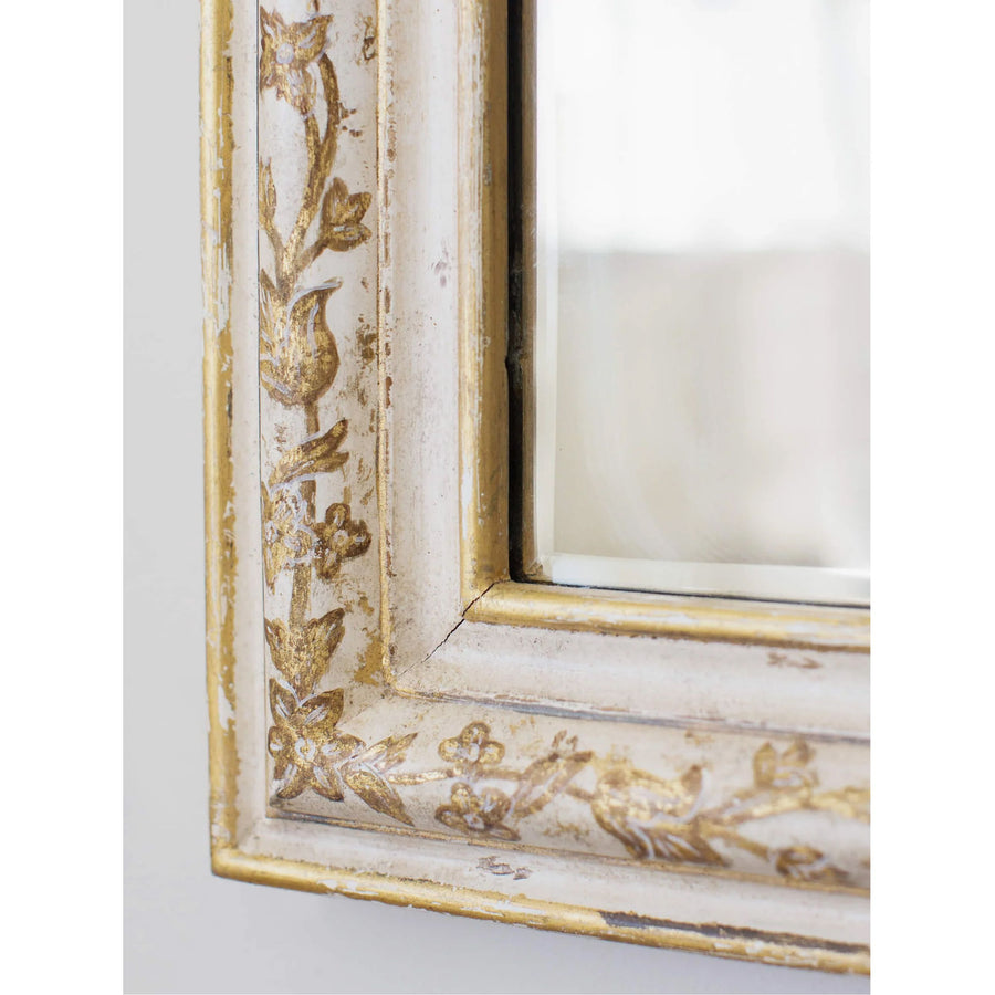 VENETIA MIRROR IN HAND PAINTED FLORA FINISH