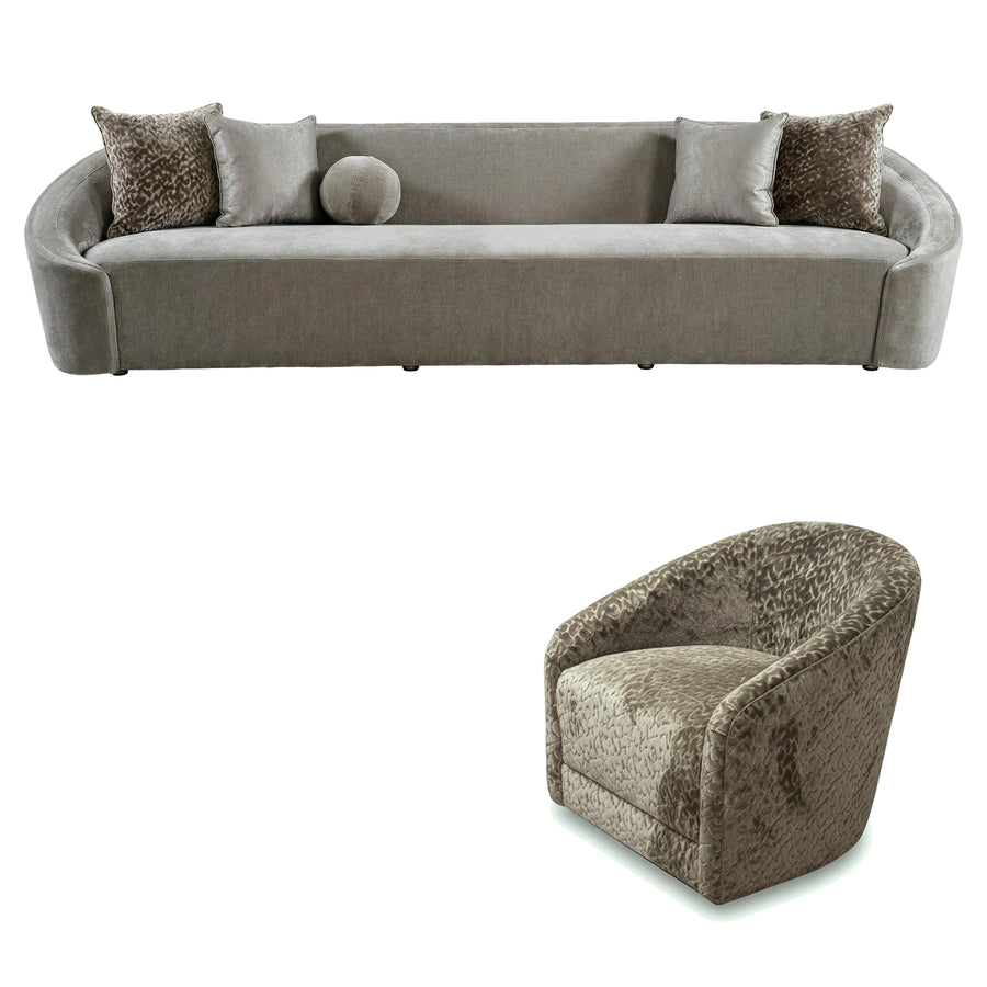 MONIQUE LIVING SET - ONE SOFA & TWO CHAIRS