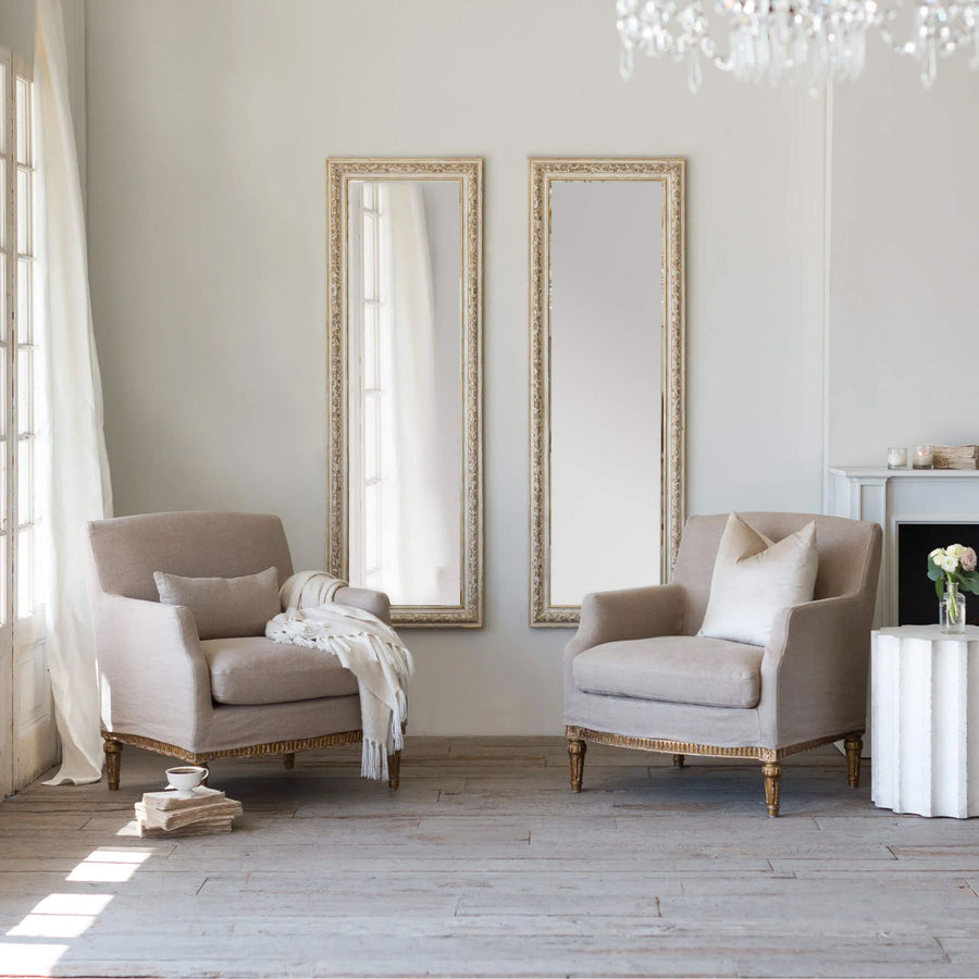 VENETIA MIRROR IN HAND PAINTED FLORA FINISH
