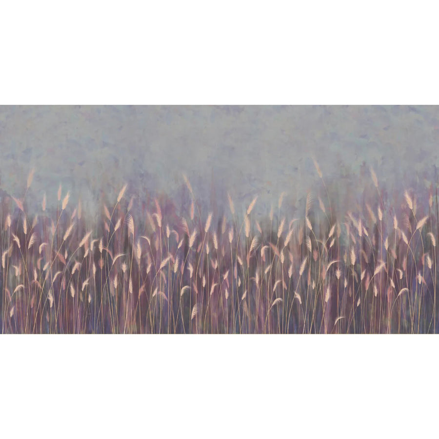SWAYING WHEAT FIELD WALL MURAL - PURPLE