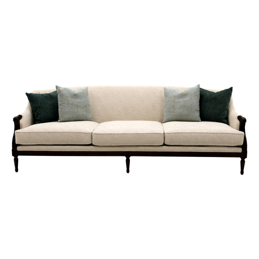 CLASSIC THREE SEATER SOFA - BLACK