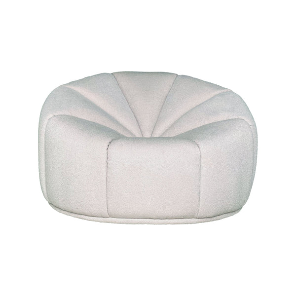 CURVED ARMCHAIR - WHITE