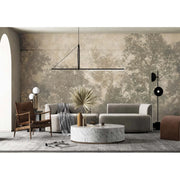 VINTAGE TREES SCENIC WALL MURAL, LEIGHT BEIGE NATURE