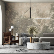 VINTAGE TREES SCENIC WALL MURAL, LEIGHT BEIGE NATURE