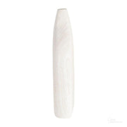 WOOD, 14"H CUT-OUT VASE, WHITE