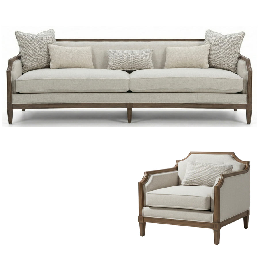 ZAYEN LIVING SET - TWO SOFAS & TWO CHAIRS