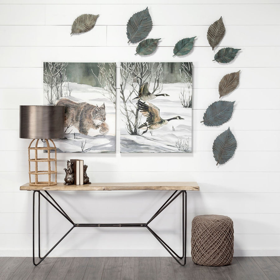 Brattea Large Metal Leaf Wall Art