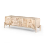 WILEY MEDIA CONSOLE-BLEACHED BURL