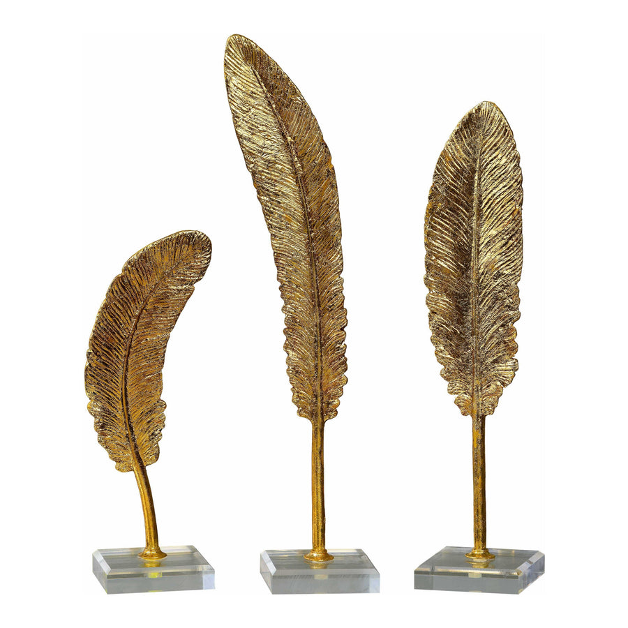 FEATHERS SCULPTURE, S/3