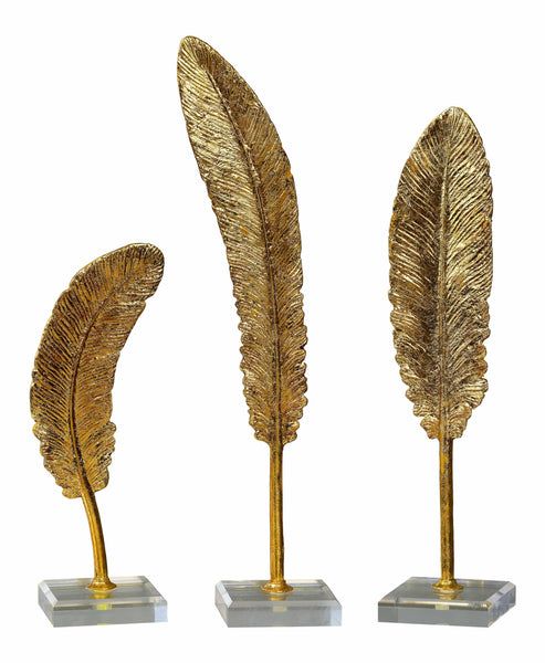 FEATHERS SCULPTURE, S/3