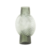 VASE 22X10,5X32 CM MIA GLASS GREY