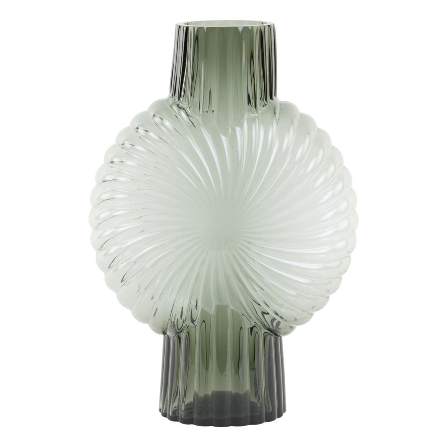 VASE 27X13X40 CM MIA GLASS GREY