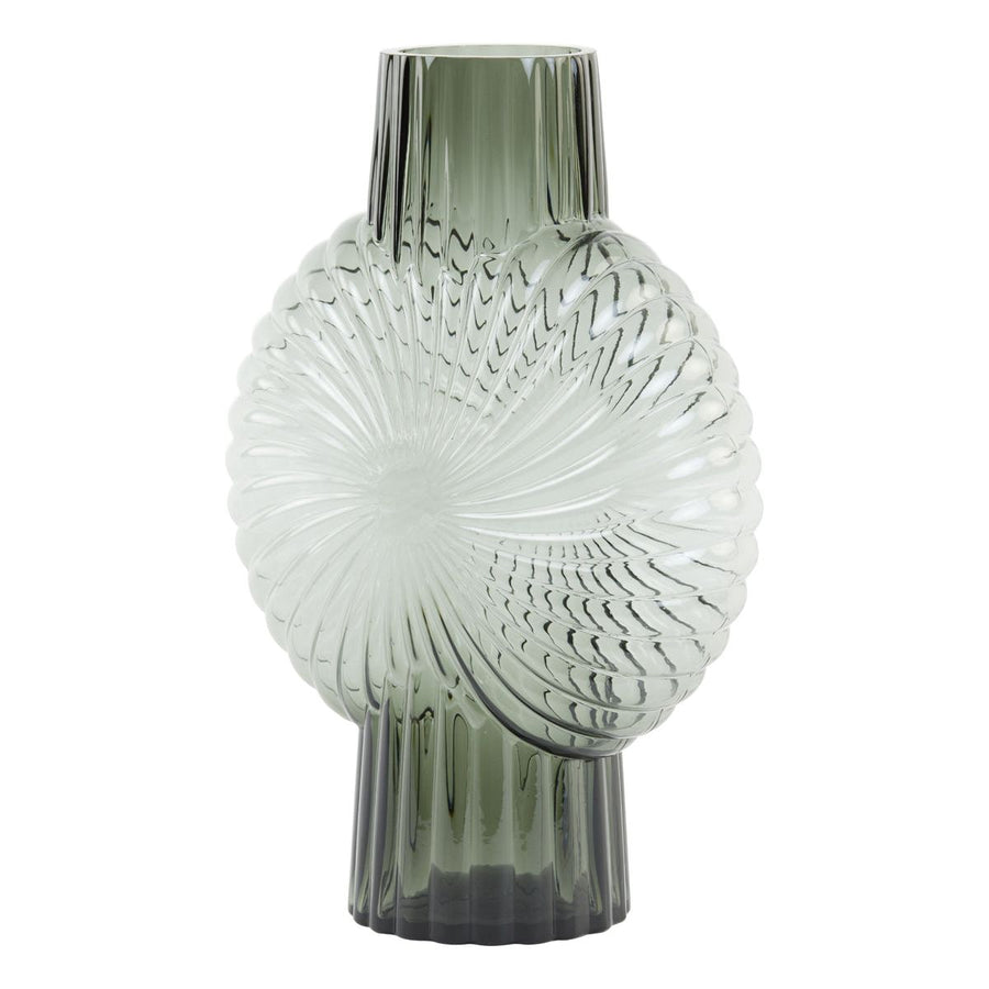 VASE 27X13X40 CM MIA GLASS GREY