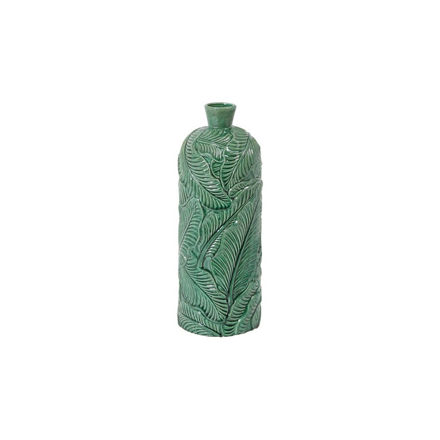 VASE Ø16,5X43 CM LAVERO CERAMICS GREEN