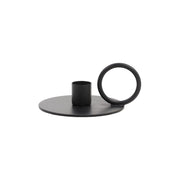 CANDLE HOLDER Ø12X5 CM OEKAZA MATT BLACK