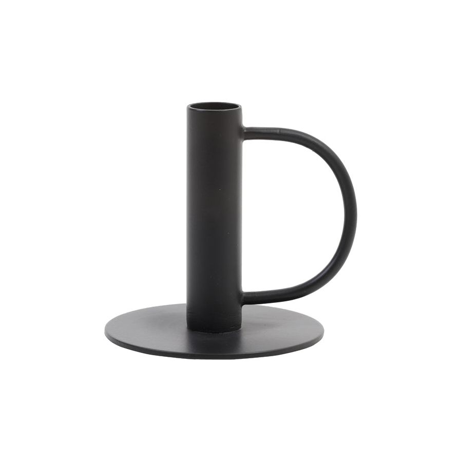 CANDLE HOLDER Ø12X11 CM OEKARA MATT BLACK