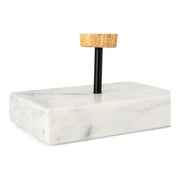 KANO WOODEN STATUARY ON MARBLE BASE - SET OF 2