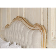 SOPHIA KING BED IN GOLD/TAUPE TWO-TONE