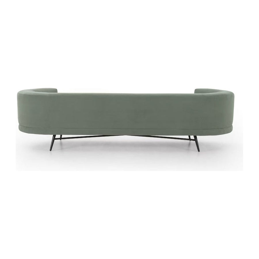 CARMELA SOFA IN GREEN VELVET