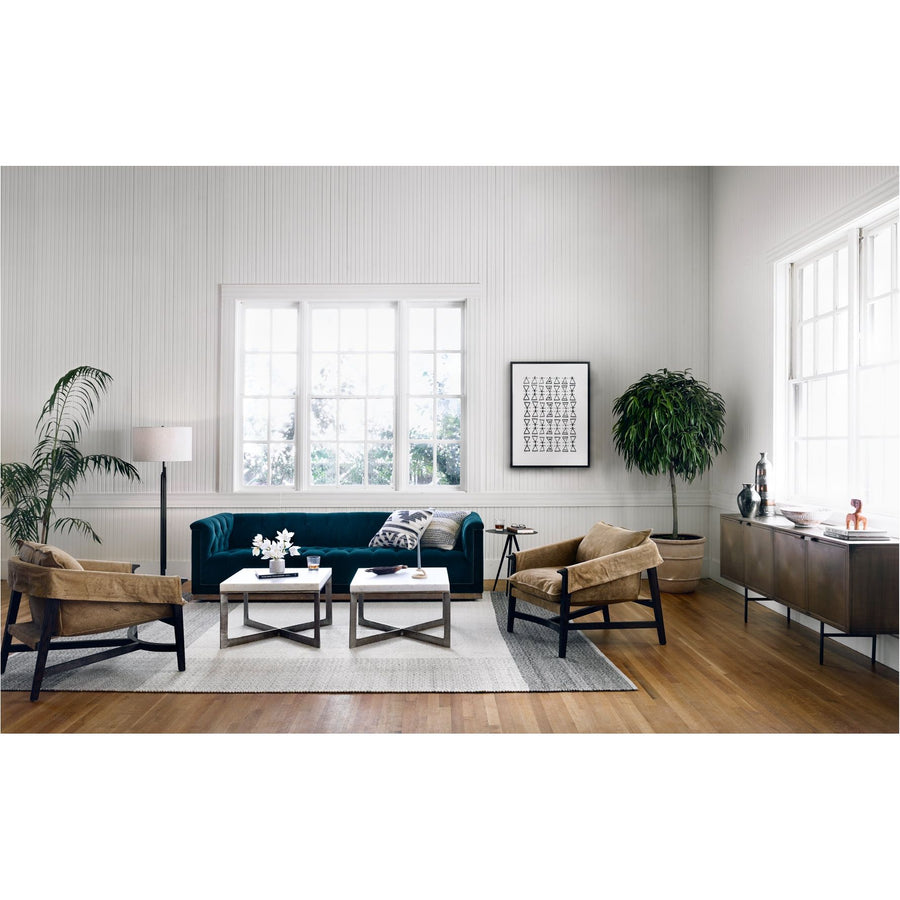 LENNIE BUNCHING TABLE-BRUSHED NICKEL