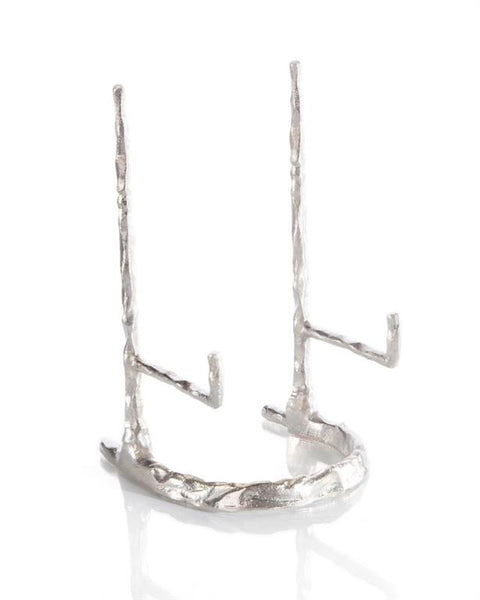 GIACOMETTI PLATE STAND IN NICKEL