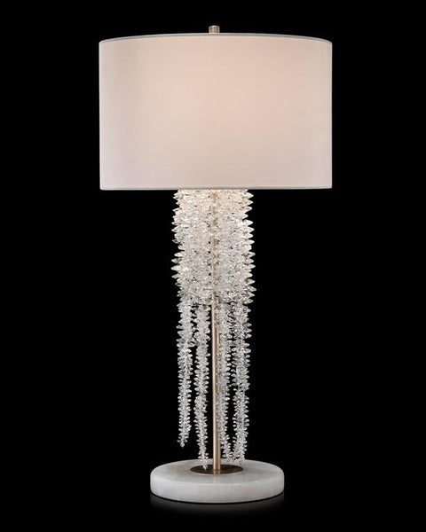 CASCADING CRYSTAL FALLING TABLE LAMP