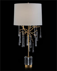 BRANCHED CRYSTAL TABLE LAMP