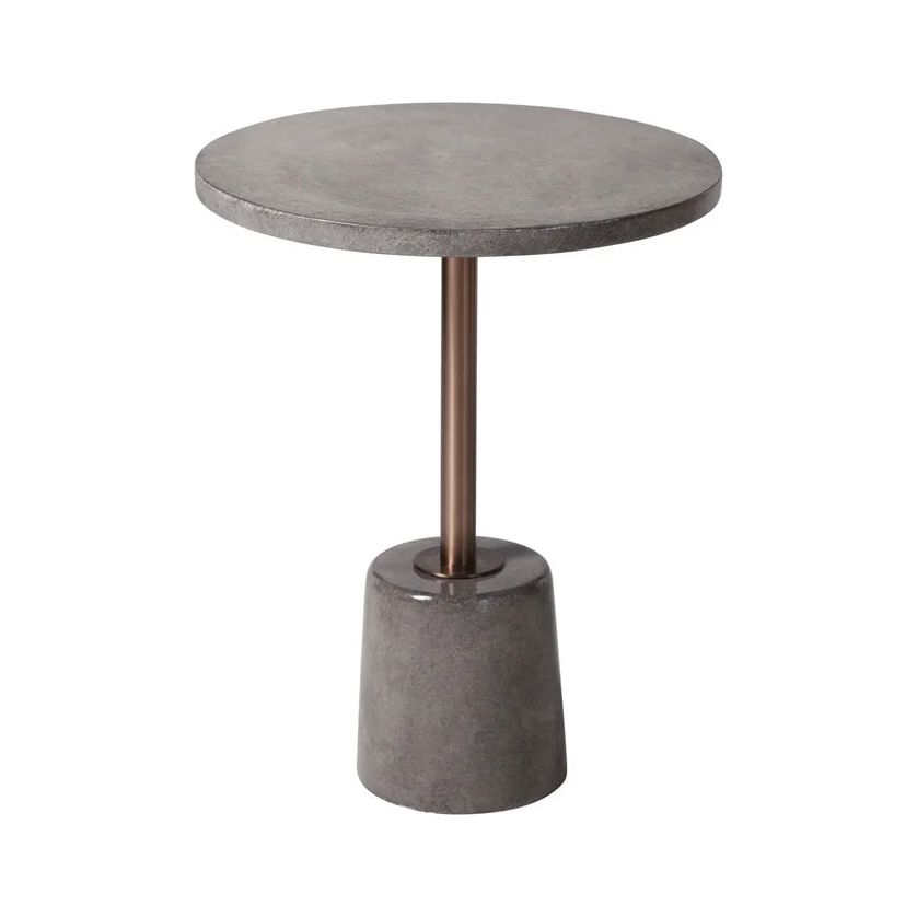 GREY CEMENT ACCENT TABLE Elegant Home