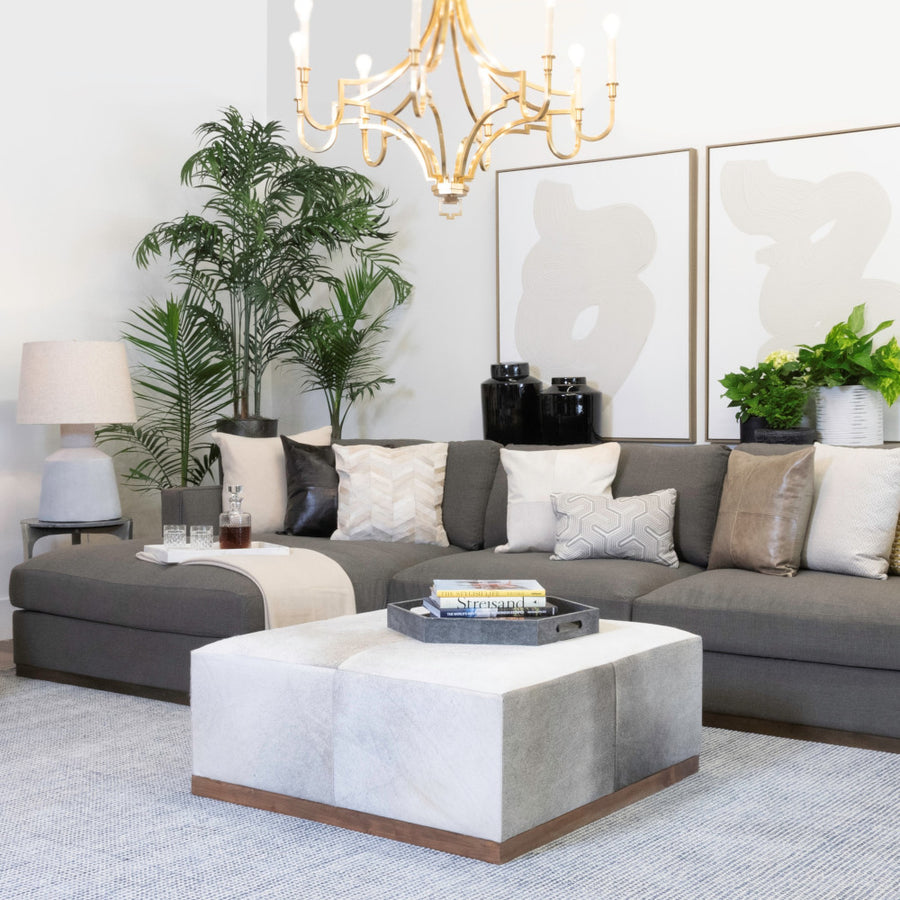 FELIX LEATHER OTTOMAN