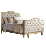 SOPHIA KING BED IN GOLD/TAUPE TWO-TONE